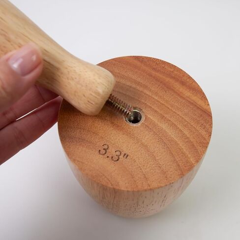 Cup Pottery Molds Clay Tools 3.1" & 3.4" & 3.7" Set of 3 Wooden Pottery Tools for Creating Pottery Mug Vases (Style B) in Kuwait