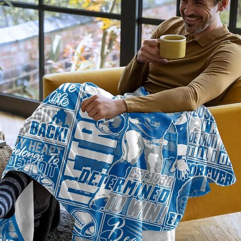 Football Gifts for Men Women, Sports Football Style Blanket for Team Fans, Football Decor Throw Blanket for Sofa Couch Bed Living Room 60"x50" in Saudi Arabia