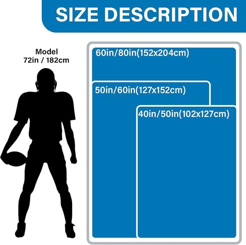 Football Gifts for Men Women, Sports Football Style Blanket for Team Fans, Football Decor Throw Blanket for Sofa Couch Bed Living Room 60"x50" in Saudi Arabia