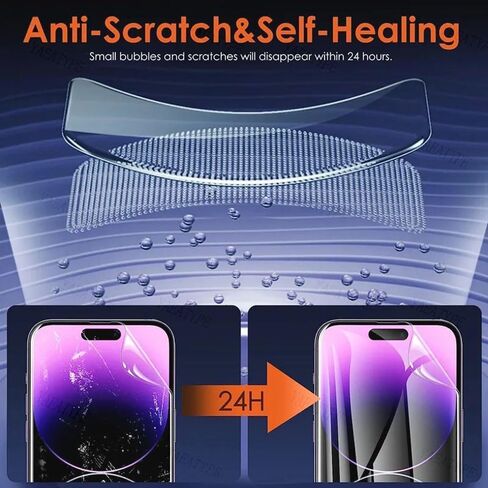 for iPhone 16 Pro Back Screen Protector Film Transparency Hydrogel Film Not Glass 2024 iPhone - 2 Pcs in Saudi Arabia