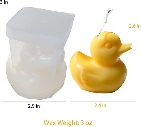 قوالب ليتل بطة السيليكون ، قالب شمعة على شكل حيوان للصابون شمع الصويا DIY يدوية ، Duckling ايبوكسي راتنج العفن لحفلات حفل عشاء الاحتفالات ديكور in Saudi Arabia