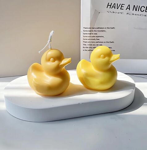 قوالب ليتل بطة السيليكون ، قالب شمعة على شكل حيوان للصابون شمع الصويا DIY يدوية ، Duckling ايبوكسي راتنج العفن لحفلات حفل عشاء الاحتفالات ديكور in Saudi Arabia