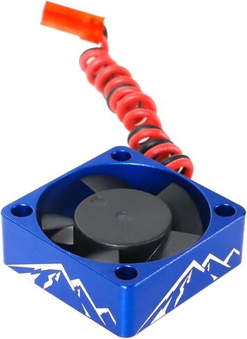 Aluminum Alloy RC Motor Cooling Fan 30x30mm Heatsink 28000RPM ESC Cooling Fan for 1/8 1/10 1/12 RC Car 540 550 Brushless Motor (Blue) in Kuwait