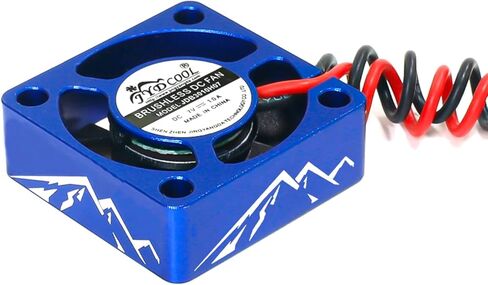 Aluminum Alloy RC Motor Cooling Fan 30x30mm Heatsink 28000RPM ESC Cooling Fan for 1/8 1/10 1/12 RC Car 540 550 Brushless Motor (Blue) in Kuwait