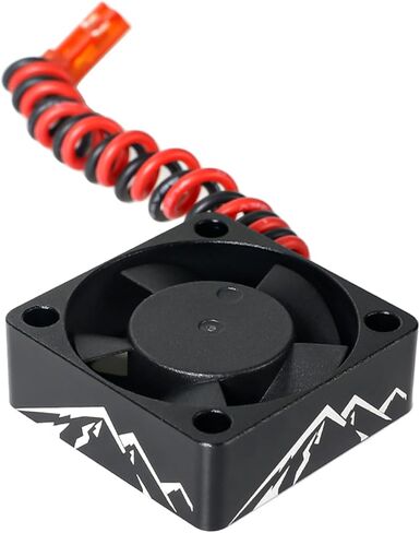 Aluminum Alloy RC Motor Cooling Fan 30x30mm Heatsink 28000RPM ESC Cooling Fan for 1/8 1/10 1/12 RC Car 540 550 Brushless Motor (Blue) in Saudi Arabia