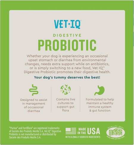 VetIQ Digestive Probiotic Powder for Dogs, 30 Packets in Saudi Arabia