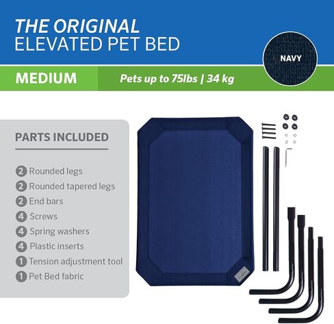 Coolaroo 474676 Original Elevated Pet Bed, Extra Large, Brunswick Green in Saudi Arabia