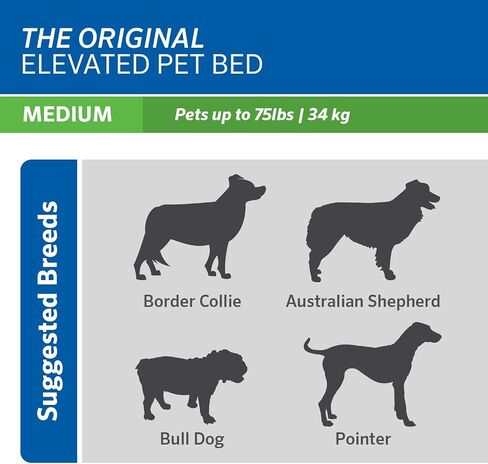 Coolaroo 474676 Original Elevated Pet Bed, Extra Large, Brunswick Green in Saudi Arabia