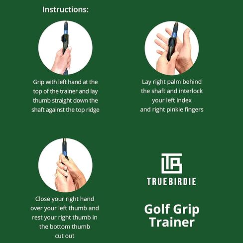 Left Handed Golf Grip Trainer - Golf Swing Aid Club Attachment to Correct Hand Placement in Kuwait