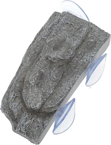 Turtle Basking Platform, Floating Turtle Docks with Suction Cups, Resin Floating Turtle Platform, Tortoise Climbing Platform for Decoration, Black Gray in Saudi Arabia