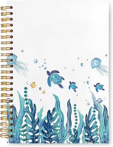 Summer Beach Notebook,Retro Ocean Beach Notebook,Ocean Themed Gifts,Coastal Beach Sunset Hardcover Spiral Journal Notebook 5.5x8.3 Inch in Saudi Arabia