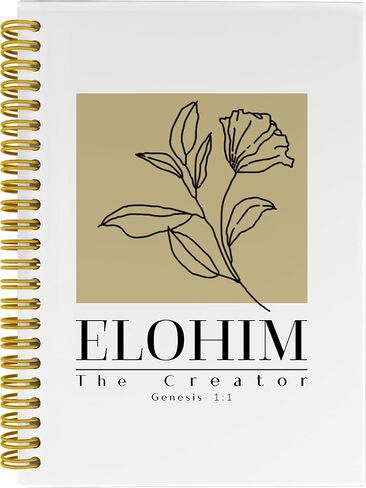 Christian Bible Journals for Women, Christian Notebook, Prayer Journal for Women, Bible Notebooks for Note Taking, Jehovah Jireh Boho Christian Spiral Notebook 5.5x8.3 with 164 Pages in Kuwait