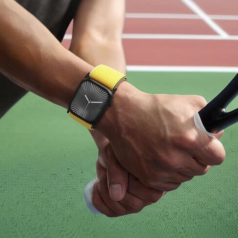 حزام ساعة من نسيج النايلون عريض جدًا متوافق مع ساعة Apple Watch Ultra 49 مم 46 مم 45 مم 44 مم 42 مم 38 مم 40 مم 41 مم، أشرطة رياضية قابلة للتعديل للنساء والرجال in Kuwait