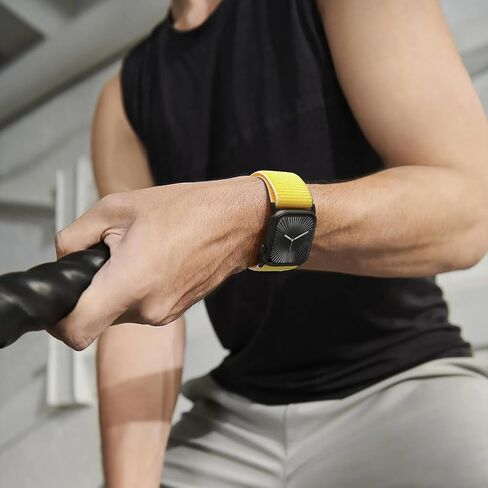 حزام ساعة من نسيج النايلون عريض جدًا متوافق مع ساعة Apple Watch Ultra 49 مم 46 مم 45 مم 44 مم 42 مم 38 مم 40 مم 41 مم، أشرطة رياضية قابلة للتعديل للنساء والرجال in Kuwait