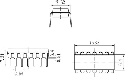 8 Pin Gold Plated DIP IC Test Socket Adaptor Solder Type Retention Contact 2.54mm Pin spacing, Row to Row Distance 7.62mm (5Pcs) in Saudi Arabia