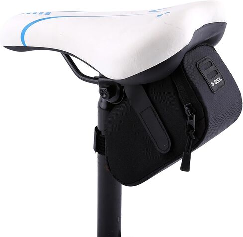 Bike Seat Bag 3D Shell Cycling Seat Pack Super Light Bike Rear Saddle Cycling Seat Bag Tail Pouch Package Under seat Storage Bag Bike Seat Pack for Mountain Road (Blue) in Saudi Arabia