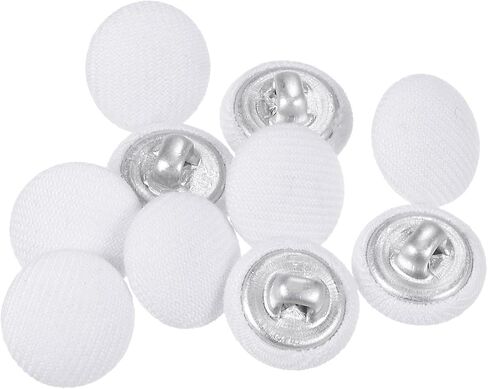 Harfington 10pcs 20l قماش قماش مغطى زر 12.5 ملم أزرار خياطة جولة جولة للمعاد in Kuwait