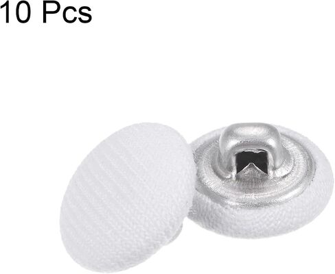 Harfington 10pcs 20l قماش قماش مغطى زر 12.5 ملم أزرار خياطة جولة جولة للمعاد in Kuwait