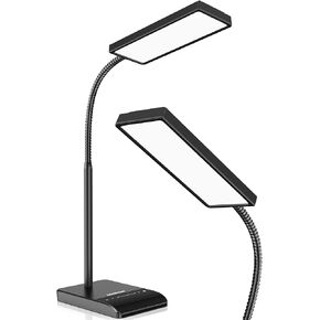 LEPOWER LED Desk Lamp, 800LM for Home Office, 12W Reading , Eye-Caring Desk Light, Touch Table Lamp, Gooseneck Lamp, 50 Lighting Modes, Bright Desk Lamps for Bedroom, Study Room
