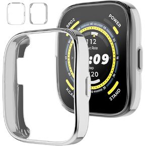 Screen Protector Case for Amazfit Bip 5, [2-Pack] Soft TPU Flexible Overall Protective Cover HD Ultra-Thin Replacment Accessories for Amazfit Bip 5 Smartwatch, Black in Kuwait