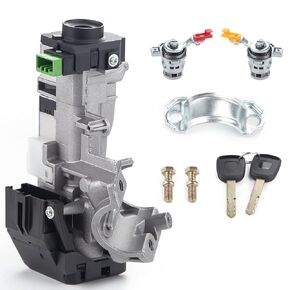 Ignition Switch Lock Cylinder Assembly with 2 Keys and ID48 Chip Compatible with 2003-2005 Honda Accord 2005-2006 Honda CR-V,Replace OE 35100-SDA-A71,06350-SAA-G30（ID48 Chip）