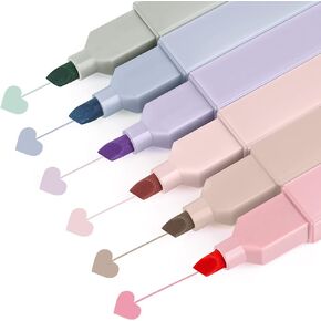 Taotree Aesthetic Cute Highlighters Assorted Colors, Bible Highlighters and Pens No Bleed, Mild Soft Chisel Tip Pastel Markers Pens for Journaling Note Taking School Stationary Supplies (Sunny)