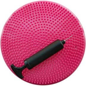 AppleRound Inflated Wobble Cushion with Hand Pump, Air Stability Board (Extra Thick), Core Balance Disc for Adults, Sensory Wiggle Seat for Kids, Flexible Seating for All Age, 13.5in / 34cm Diameter
