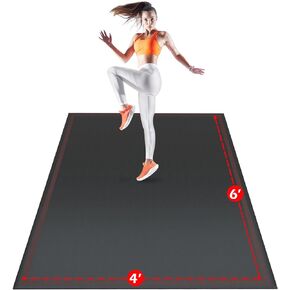 Vivitory Extra Large Yoga Mat for Home Workout 6'x4'x7mm, Large Exercise Mat, Ultra Durable, Non-Slip, Workout Mat for Instant Home Gym Flooring, Gym Mats for Cardio, Weightlifting, Jump Rope, MMA,