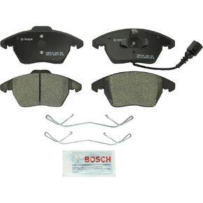 BOSCH BC1107 QuietCast Premium Ceramic Disc Brake Pad Set - Compatible With Select Audi A3, TT; Volkswagen Beetle, Bora, CC, Eos, Golf, Golf SportWagen, GTI, Jetta, Passat, Passat CC; FRONT