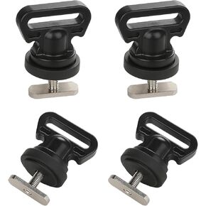 Tie Downs for Kayak Track Mount, Track Mount Vertical Tie Downs for Securing Cooler, Crate and Other Kayak Accessories to Track, 4 Pack