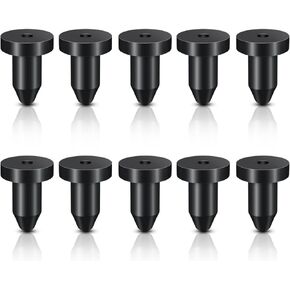 10 Pcs Kayak Drain Plug Kayak Plugs Kayak Scupper Plug Rubber Silicone Scupper Plugs Holes Stopper for Boat Canoe Boat Accessories Bung for Fishing Boats Universal Replacement Kayaks Stoppers (Black)