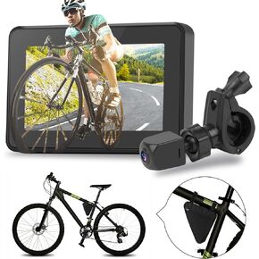 blueear Bike Bicycle Mirror,1080P Bicycle Rear View camera with 4.3" Screen,130° Wide Angle Color Night Vision Bikes Camera 360° Adjustable,Bike Accessories For Bicycle, Mountain, Road Bike