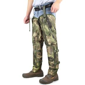 Snake Gaiter Chaps for Hunting: Snake Bite Protection for Ankle to Thigh Snake Chap, Waterproof Snake Gaiter for Men (Urban Camo)