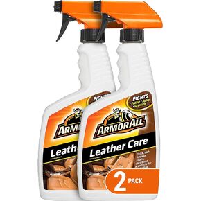 Armor All Car Leather Care Spray by Armor All, Leather Cleaner and Protectant for Cars, Trucks and Motorcycles, Includes 2 Bottles, 16 Fl Oz Each