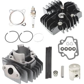 Engine Head Cylinder Gasket Piston Ring Top End Rebuild Kit Replacement for Yamaha PW50 Y-Zinger 1981-2019 QT50 1979-1987 4J2-11311-01-00 in Kuwait