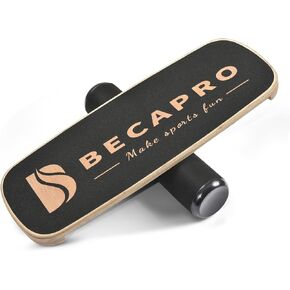 Balance Board Trainer, Wooden Balance Board with Adjustable Stoppers -3 Different Distance Options-Balance Exercise Equipment for Fitness Work