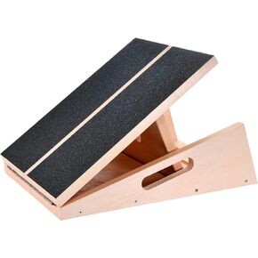 Professional Wooden Slant Board, Adjustable Incline Calf Stretch Balance Board, Exercise Rehab Training Equipment