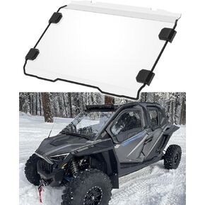 ELITEWILL Front Full Windshield Front Windscreen Clear #2883756 Fit for Polaris RZR PRO XP / XP 4 2020+, RZR TURBO R/ 4 2022+
