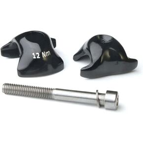 Ritchey WCS Alloy 1-Bolt Rail Clamps: Black 7mm x 7mm