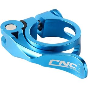 Bicycle Seat Post Clamp,31.8mm 34.9mm Mountain Bike Seatpost Clamp Adjustable Aluminium Alloy Bike Seat Tube Clamp Quick Release(green,31.8mm) in Kuwait