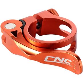 Bicycle Seat Post Clamp,31.8mm 34.9mm Mountain Bike Seatpost Clamp Adjustable Aluminium Alloy Bike Seat Tube Clamp Quick Release(green,31.8mm)