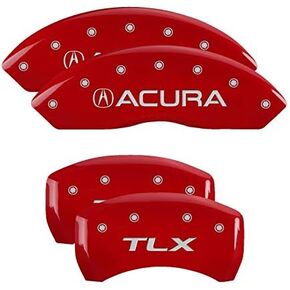 MGP Caliper Covers - Brake Caliper Covers 2021-2023 Acura TLX - Front and Rear Set - Red