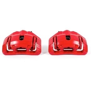 Power Stop Front S3334 Pair of High-Temp Red Powder Coated Calipers