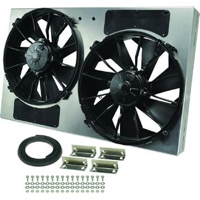 Derale Performance 16836 Gray/Black High Output Dual Radiator Fan