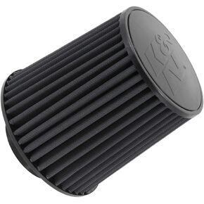 K&N Universal Clamp-On Air Intake Filter: High Performance, Premium, Washable, Replacement Filter: Flange Diameter: 4 In, Filter Height: 8 In, Flange Length: 1.5 In, Shape: Round Tapered, RU-5171HBK