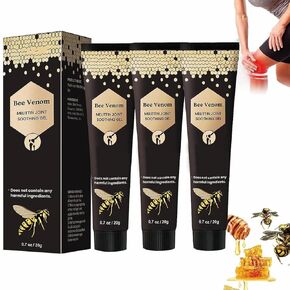 New Zealand Bee Venom Gel,3PCS Bee Venom Cream,Propolis Professional Gel Joint Cream for Neck,Waist,Back Hand Feet and Leg