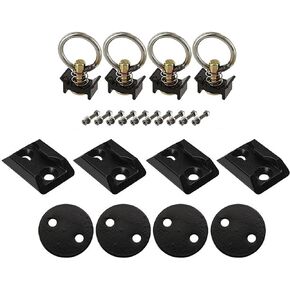 US Cargo Control L Track Tie Down System, Perfect for Use As Anchor Points in Truck Beds or Trailers to Tie Down Your UTV, ATV, Motorcycle, Snowmobile Or Lawnmower, 22 Piece Kit
