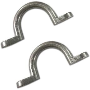 Replaces Trailer Tie Loop 2" I.D. Aluminum Bolt-On Lashing Rope Tie Down Ring Horse (2Pack)