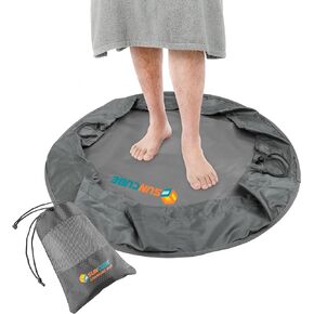 SUN CUBE Wetsuit Changing Mat, Waterproof Surf Bag, Drawstring Wetsuit Bag, Surfing Accessories for Kayakers, Dry Bag for Beach, Durable Compact No Leak Mat for Scuba