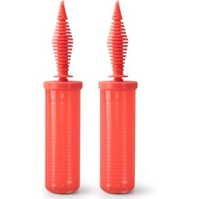 منفاخ بالونات يدوي - منفاخ بالونات محمول باليد للبالونات، مضخة نفخ هواء مزدوجة الاتجاه (أحمر-02) in Kuwait